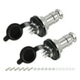 thumbnail image 1 of Aviation Connector GX20 7 Pins Silver Male Female Panel Metal Aviation Wire Connector with Aviation Plugs Cap 2Pack, 1 of 6