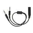 Aviation Headset Adapter HELICOPTER Single Plug to GA Dual Plug General