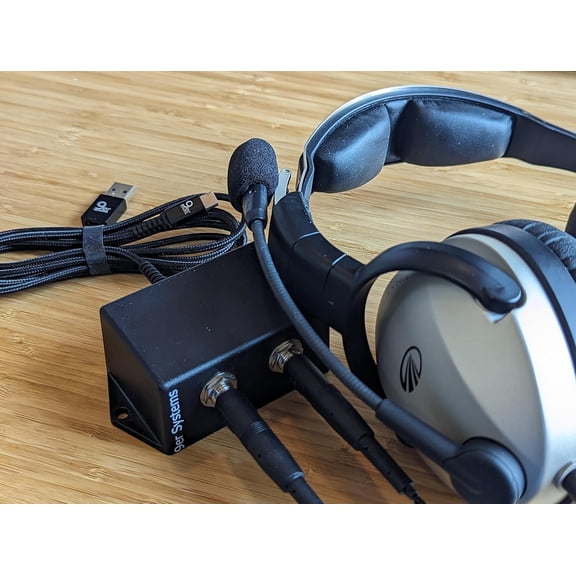 Aviation Headset to USB Adapter (GA Dual Plug)