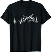 Aviation Heartbeat Gift Pilot T-Shirt