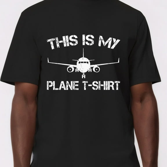 Aviation Pilot Airplane Flying This is My Plane T-Shirt Unisex Funny Tee Gift