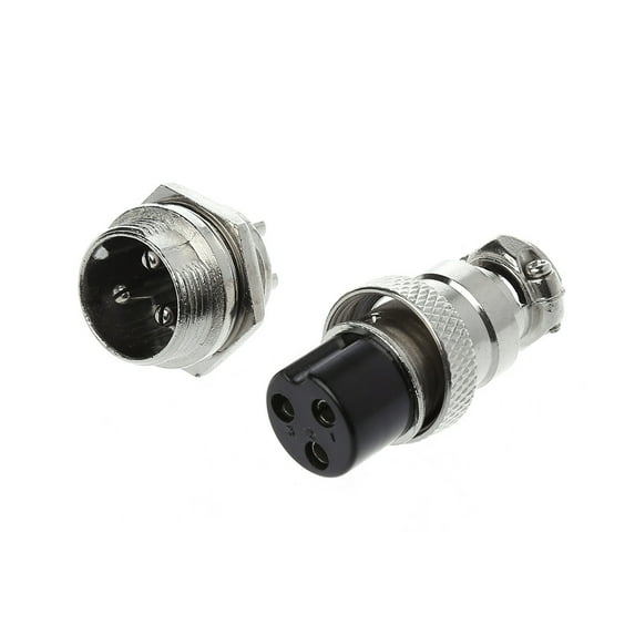 Aviation Plug Male & Female Wire Panel Metal Connector 16mm 2/3/4/5/6/8/9 Pin GX16