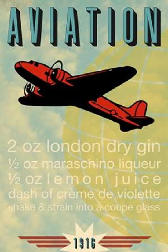 Aviation Recipe Canvas Art - Fig-Melon Press (12 x 18)