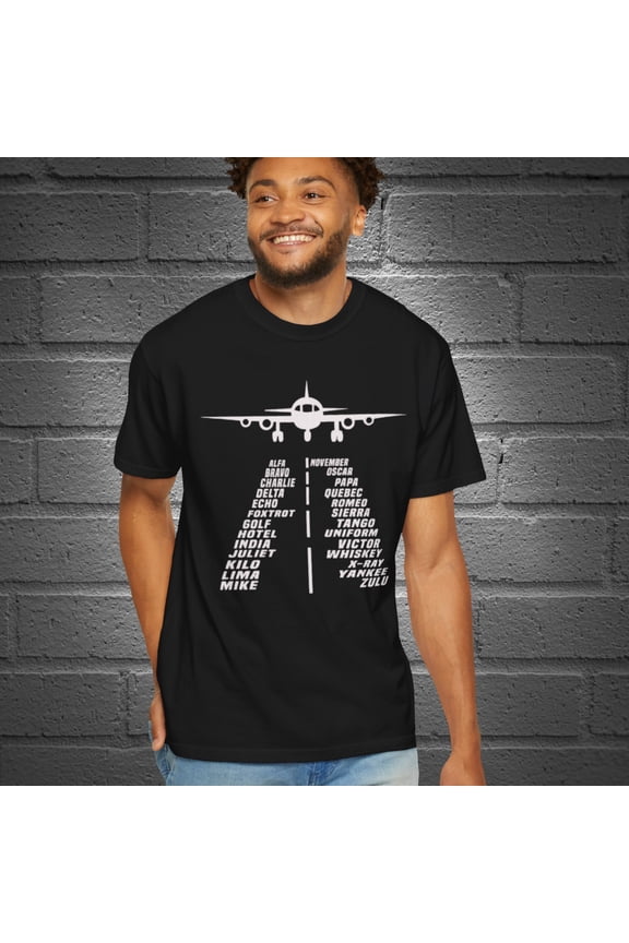 Aviation Shirt,Aviation Alphabet Phonetic Shirt,Alphabet Flying Pilot Gift