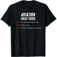 thumbnail image 1 of Aviation cheat codes - Funny shirt for pilots and ATC, 1 of 2