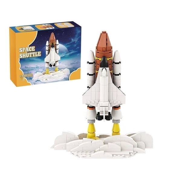 Aviation rocket airplane building block set, creative block model desktop ornament, birthday gift, Christmas gift, 269pcs