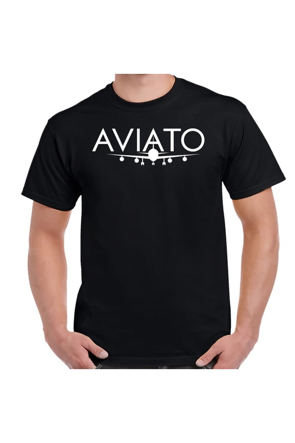 Aviato Logo Black Adult Shirt-Medium