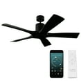 thumbnail image 1 of Aviator 54" Matte Black Smart Ceiling Fan with Remote Control, 1 of 11