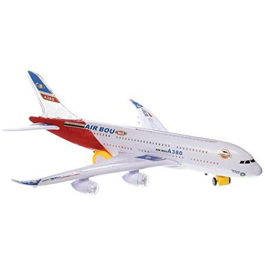 Aviator Action! Airbus Plane With Flashing Lights and Sounds - Red