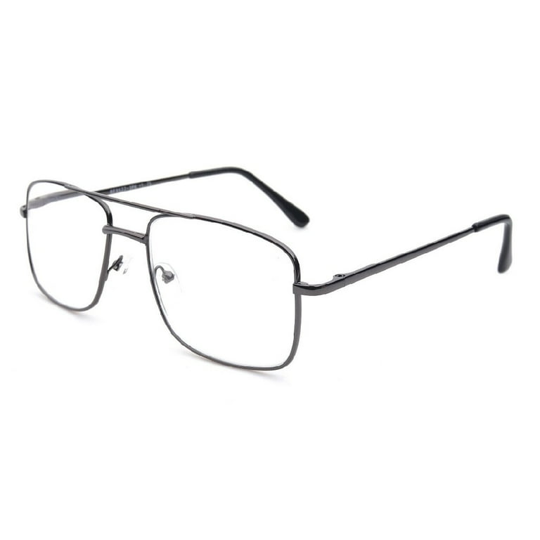 Square metal frame glasses clearance