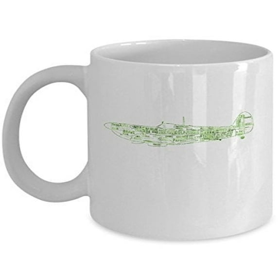 Pilot 11 oz Coffee Mug - Aircraft White Ceramic Gift