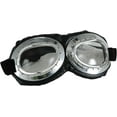 thumbnail image 1 of Aviator Goggle Silver & Black Adult Costume Accessory, 1 of 2