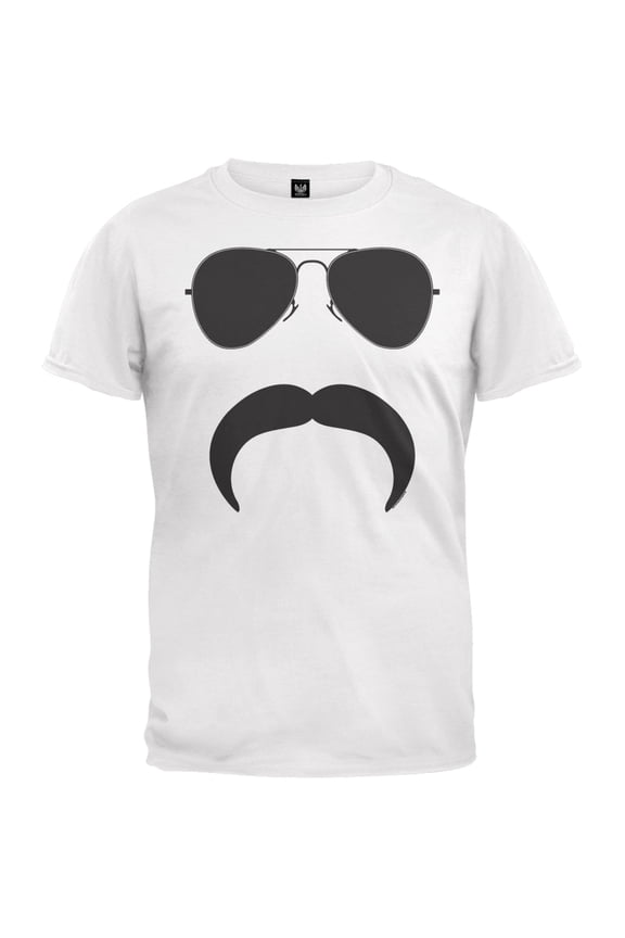 Aviator Mustache Silhouette T-Shirt