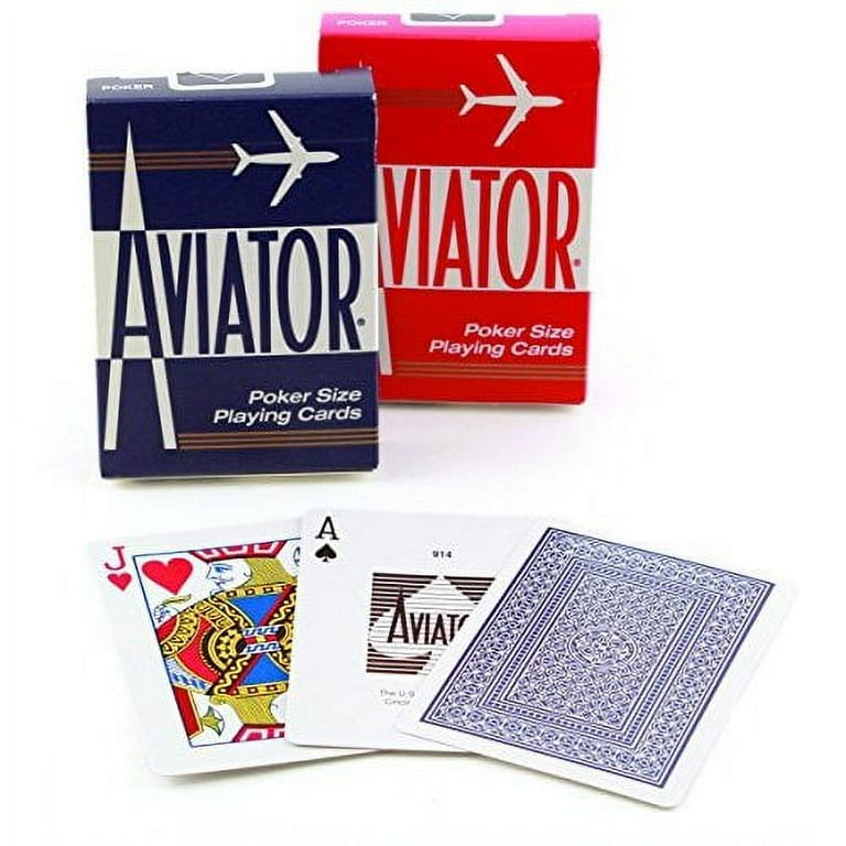 Aviator Poker Size Playing Cards Colors May Vary - Walmart.com