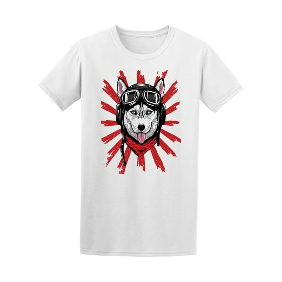 Aviator Siberian Husky Tee Men's -Image by Shutterstock