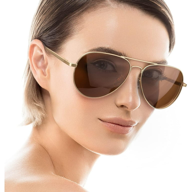 Women's mirrored polarized aviator sunglasses shop