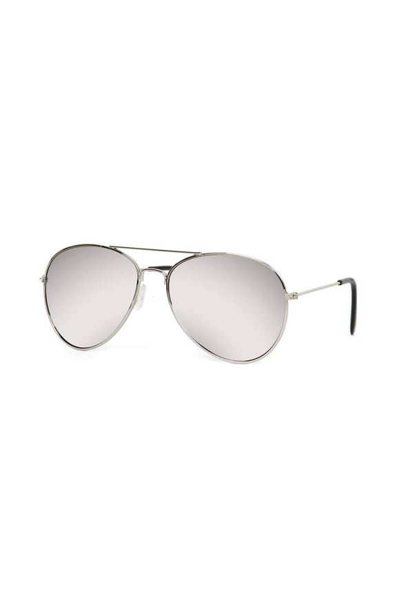 Aviator Sunglasses Mirrored (Silver 2pack)