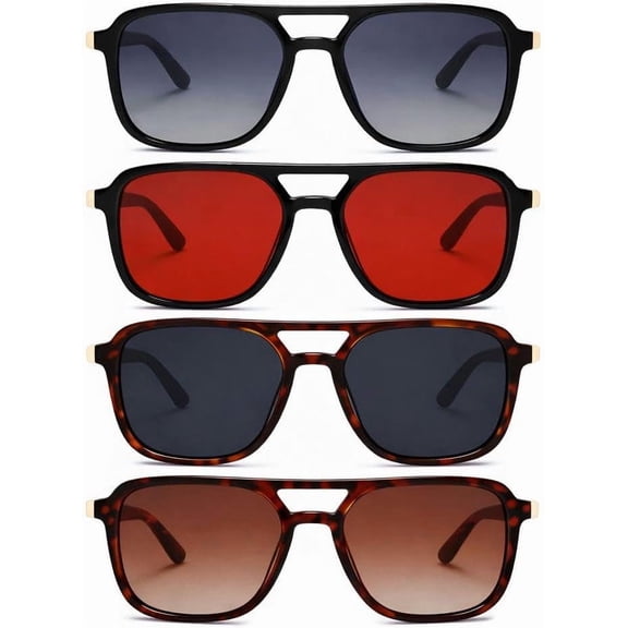 Aviator Sunglasses, UV400 Protection, Gradient & Solid Lenses, Fashion Eyewear