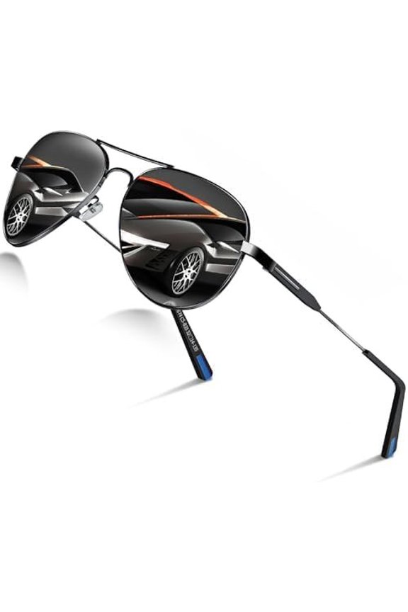 Aviator Sunglasses for Men Women Polarized Retro  Shades, Mirrored for Driving, UV Protection