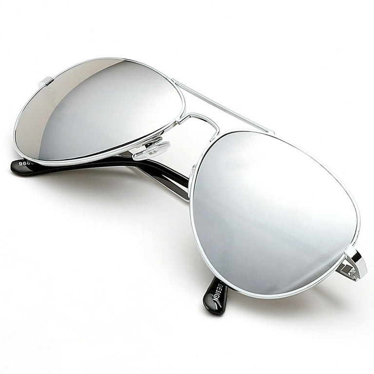 Aviator Sunglasses for Men Women Vintage Sports Driving Mirrored