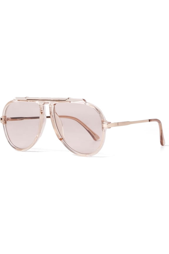 Aviator Sunglasses for Women Men 2026 70s Retro Free Square Aviators Sunnies