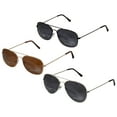 thumbnail image 1 of Aviator Sunglasses with Wire Frames - 4 Pack&nbsp;, 1 of 2