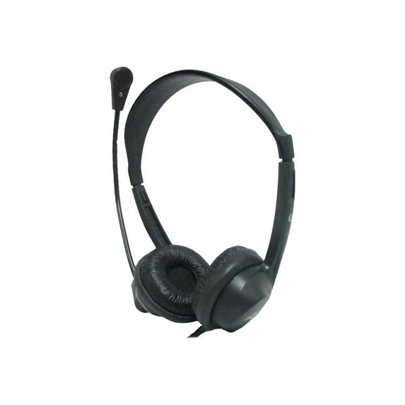 AVID AE-18 Headset - Stereo - Mini-phone - Wired - Over-the-head - Binaural - Circumaural - 6 ft Cable - Black