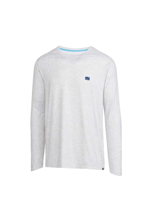 Adrift Camo Pacifico Sleeve Adrift White, Medium Long Sleeve Shirt