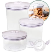 Avid Armor Vacuum Food Canisters, BPA Free Refrigerator Safe Food Saver Set of 3