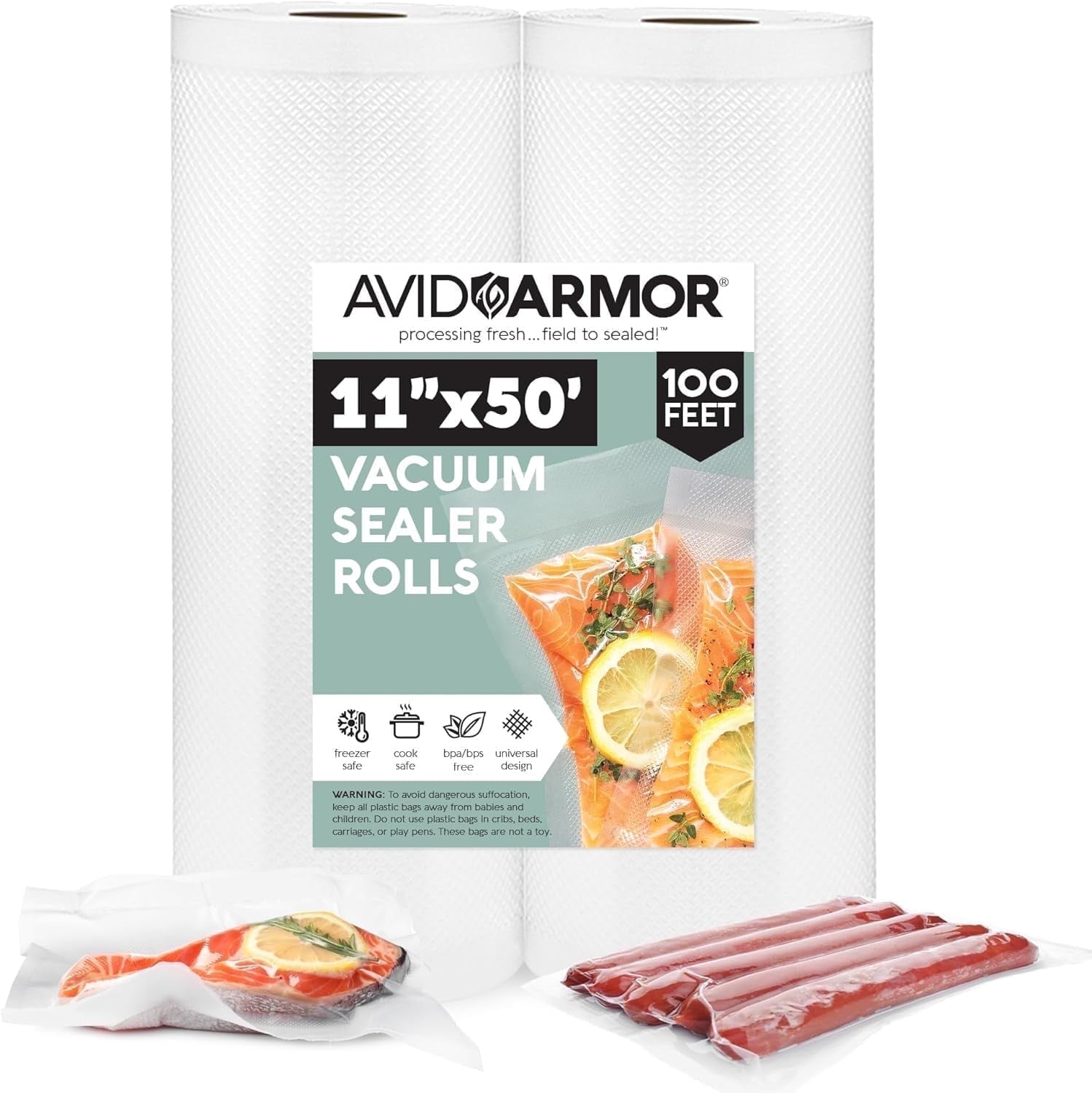 Avid Armor Pack 11 x 50 Food Vacuum Sealer Bag Liberia Ubuy
