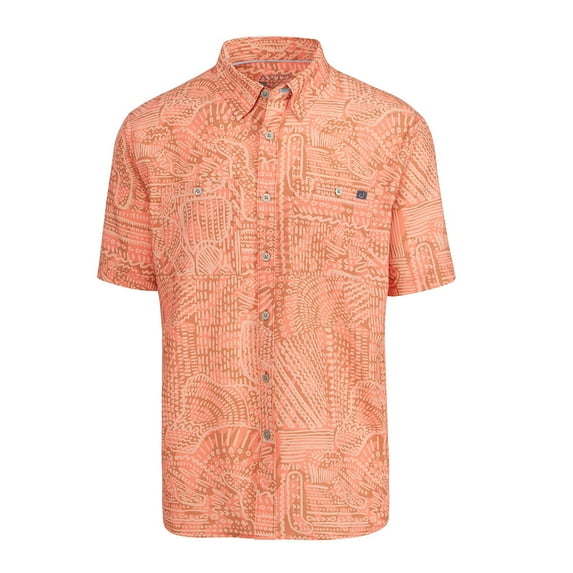 Avid Baja Performance Short Sleeve Clearwater Clay, 2XLarge Buttondown Shirt
