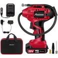 thumbnail image 1 of Avid Power Tire Inflator Air Compressor, 20V Cordless Car Tire Pump with Rechargeable Li-ion Battery, 12V Car Power Adapter, Digital Pressure Gauge, 1 of 7