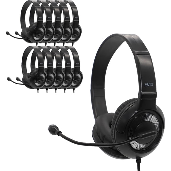 Avid Products AE-55 Headset, Black (40 Pack)