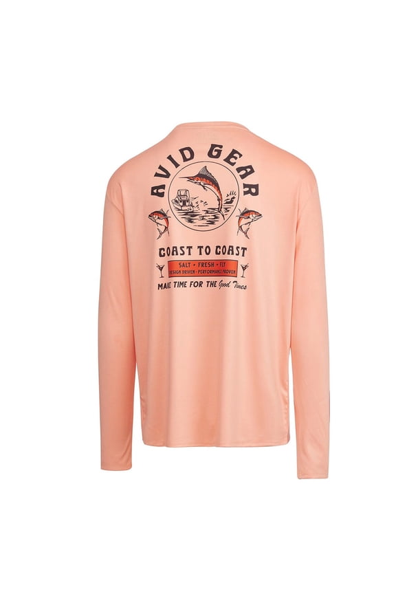Trollers AVIDry Sleeve Dark Coral, XLarge Long Sleeve Shirt