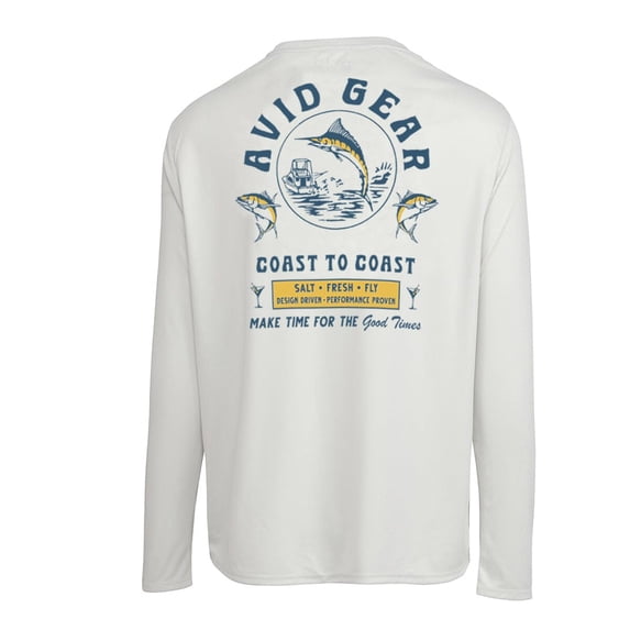 AVID Trollers AVIDry Sleeve Glacier Grey, Large Long Sleeve Shirt