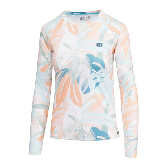 Avid Womens Beachwood AVIDry Sleeve Sanibel Peach, Medium Long Sleeve Shirt