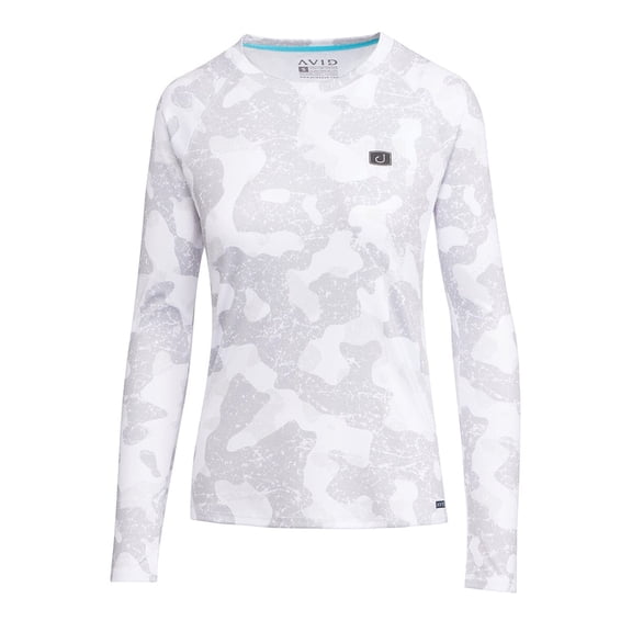 Avid Womens Beachwood AVIDry Sleeve Shelter White, Large Long Sleeve Shirt