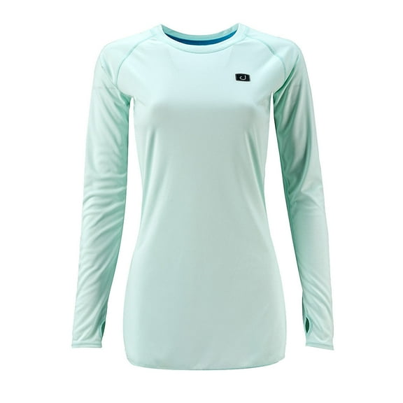 Avid Womens Core AVIDry Sleeve Seafoam, Large Long Sleeve Shirt