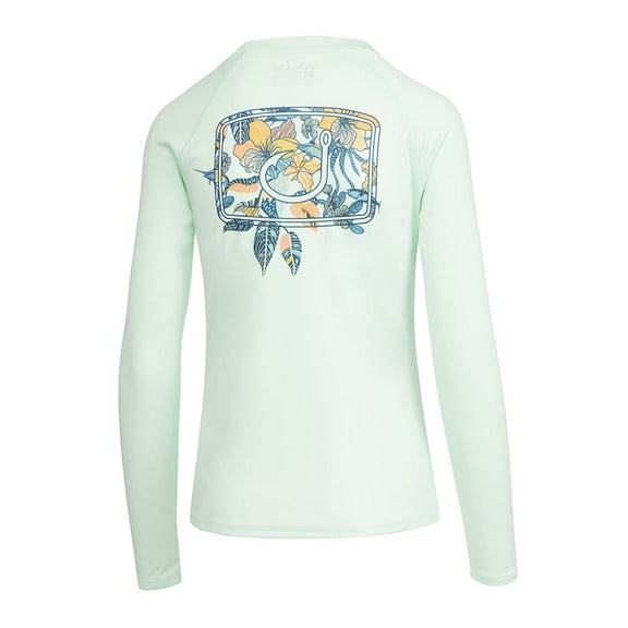 Avid Womens Islamorada AVIDry Sleeve Seafoam, Large Long Sleeve Shirt