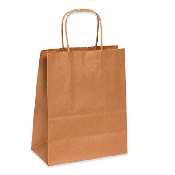 Aviditi 8 x 4 1/2 x 10 1/4" Kraft Paper Shopping Bags