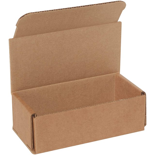 Aviditi Brown/Kraft Corrugated Cardboard Mailer Box, 6" L x 3" W x 2" H