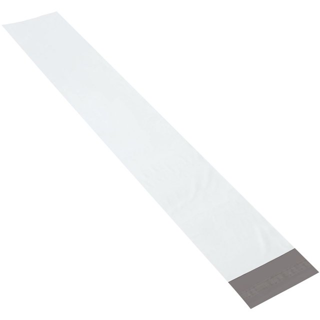 Aviditi Long Poly Mailer Envelopes, 6" x 39", White, SelfSeal with
