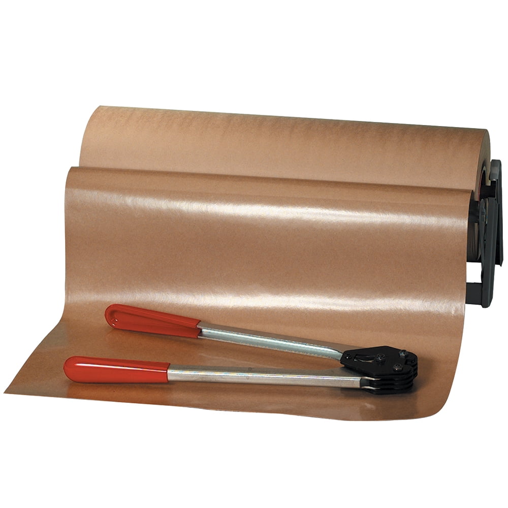 Aviditi Poly Coated Kraft Paper Roll, 50#, 48" x 600', Kraft, Ideal for Wrapping Metals
