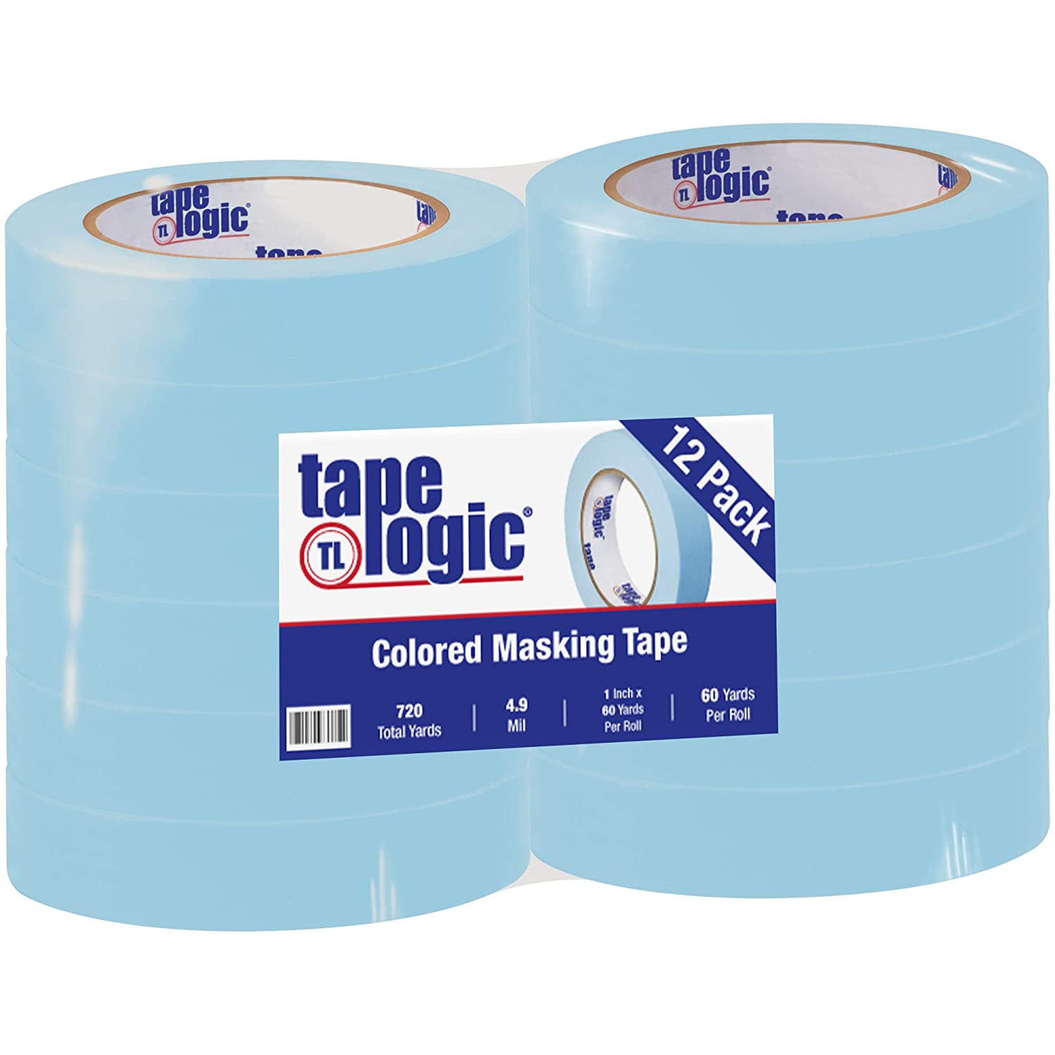 Aviditi Tape Logic 1 Inch x 60 Yards, General Purpose Colored Masking