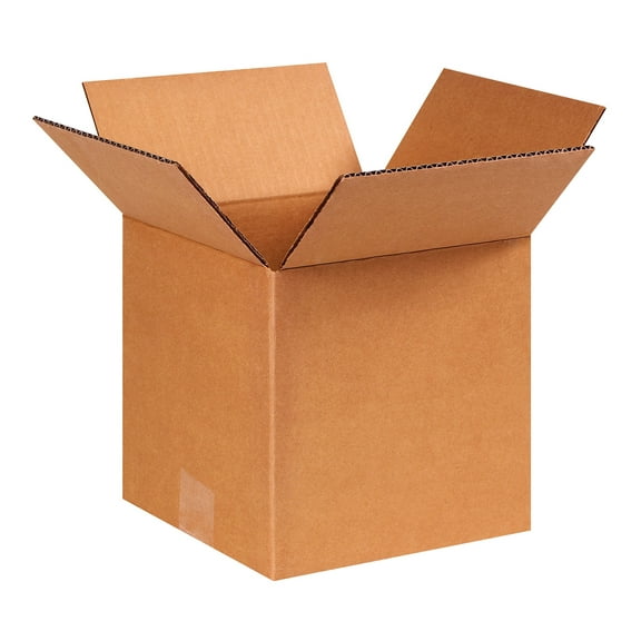 Aviditi Weather-Resistant W5C Corrugated Cardboard Boxes, 8" x 8" x 8", Kraft Brown, for Maximum Protection in Wet Conditions, Military Approved, for Packing, Shipping, Moving, and Storage, Pack of 25
