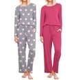 thumbnail image 1 of Avidlove 2 Pack Womens Pajama Sets Long Sleeve Tops with Long Pjs Bottom Sleepwear Soft Loungwear with Pockets S-XXL, 1 of 7