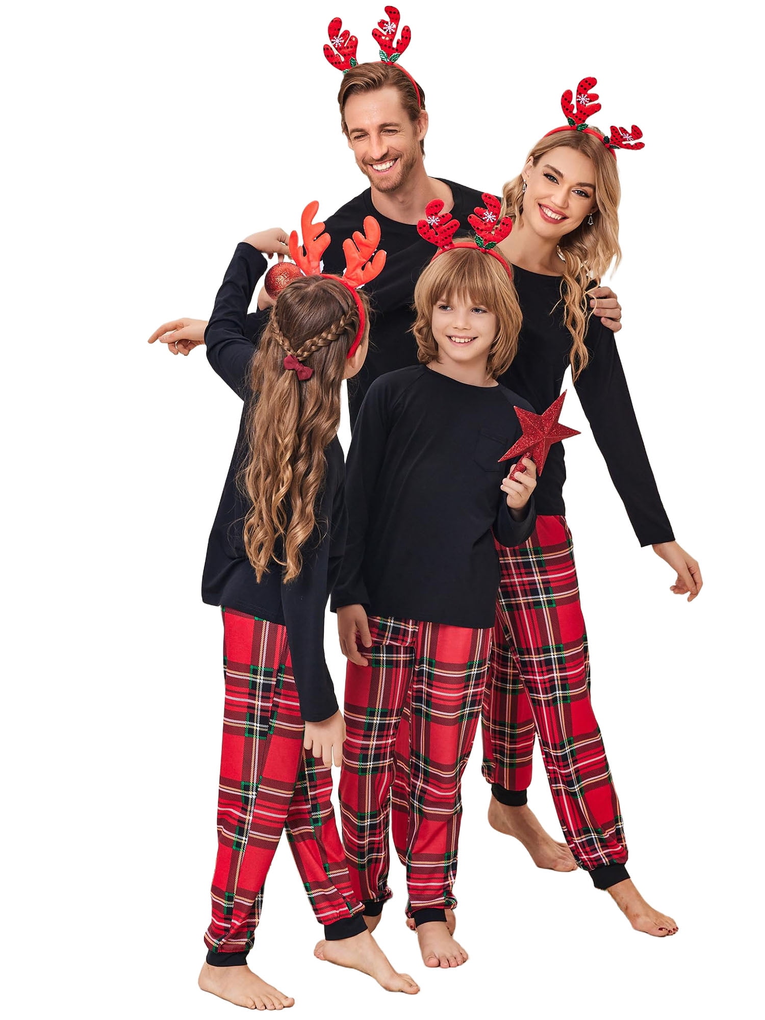 Avidlove Family Christmas Pajamas Set Matching Pjs Sleepwear Long ...