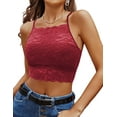 thumbnail image 1 of Avidlove Lace Bralette for Women Sexy Camisoles Crop Tops Bras High Neck Racerback Double-Layered Lingerie S-XXXL, 1 of 6
