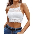 thumbnail image 1 of Avidlove Lace Bralette for Women Sexy Camisoles Crop Tops High Neck Racerback Double-Layered Lingerie, 1 of 6