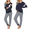 thumbnail image 1 of Avidlove Maternity Nursing Pajama Set for Breastfeeding Loungewear Sets Women Fall Long Sleeve Top and Jogger Pants for Pregnant and Postpartum, 1 of 7